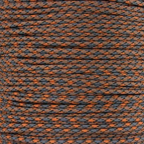 Orange & Gray Camo 550 Paracord (7-Strand) - Spools 3 Orange & Gray Camo 550 Paracord (7-Strand) - Spools