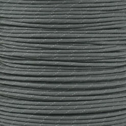 Charcoal Gray - 550 Paracord With Reflective Tracers