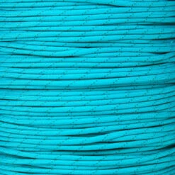 Neon Turquoise - 550 Paracord With Reflective Tracers