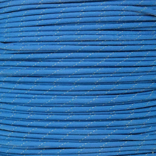 Royal Blue - 550 Paracord With Reflective Tracers 3 Royal Blue - 550 Paracord With Reflective Tracers