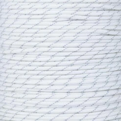 White - 550 Paracord With Reflective Tracers