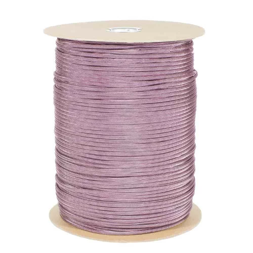 Rose Pink And Black Stripes550 Paracord (7-Strand) - Spools 3 Rose Pink And Black Stripes550 Paracord (7-Strand) - Spools