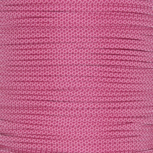 Rose Pink W/ Fuchsia Diamonds - 550 Paracord 3 Rose Pink W/ Fuchsia Diamonds - 550 Paracord
