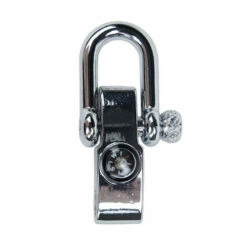 Adjustable Metal Shackle W/Embedded Compass - Silver