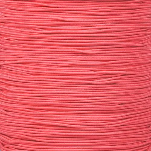 Neon Pink 1/32 Inch Elastic Cord - 1300 Foot Spool 3 Neon Pink 1/32 Inch Elastic Cord - 1300 Foot Spool