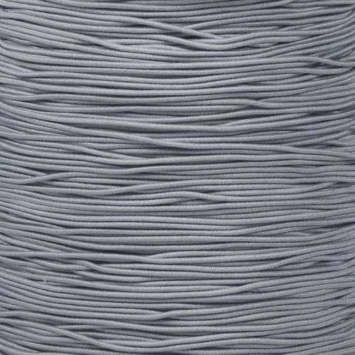 Silver Gray 1/32 Inch Elastic Cord - 1300 Foot Spool 3 Silver Gray 1/32 Inch Elastic Cord - 1300 Foot Spool