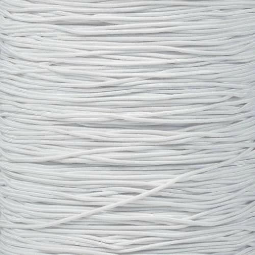 White 1/32 Inch Elastic Cord - 1300 Foot Spool 3 White 1/32 Inch Elastic Cord - 1300 Foot Spool