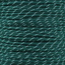 Dark Green - 550 Paracord With Glow In The Dark Tracers