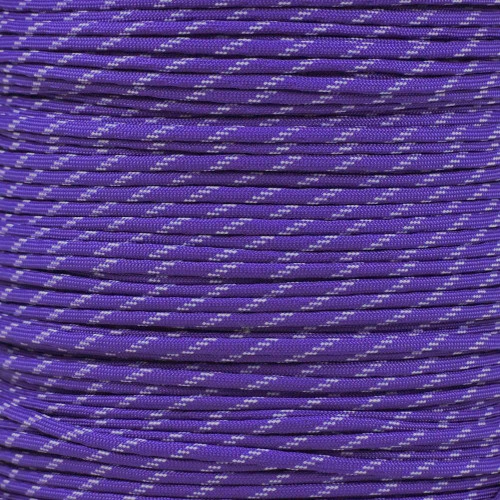 Purple 550 Paracord (7-Strand) With Glow Tracers - Spools 3 Purple 550 Paracord (7-Strand) With Glow Tracers - Spools