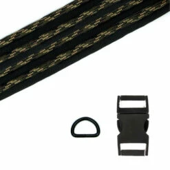 Paracord Dog Collar Kit - R Camo / Black