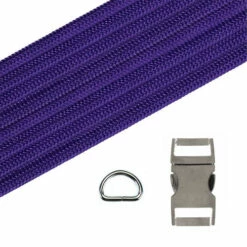 Paracord Dog Collar Kit - Acid Purple