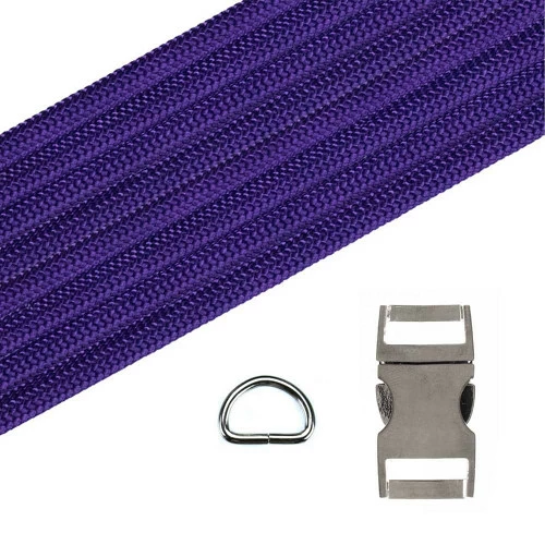 Paracord Dog Collar Kit - Acid Purple 3 Paracord Dog Collar Kit - Acid Purple