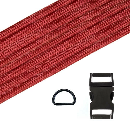Paracord Dog Collar Kit - Imperial Red 3 Paracord Dog Collar Kit - Imperial Red