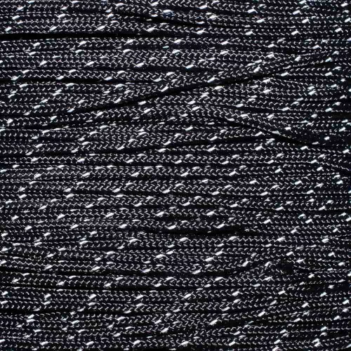 Black - Reflective 95 Paracord - Spools 4 Black - Reflective 95 Paracord - Spools - Image 2