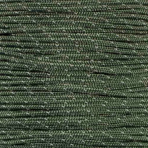Camo Green - Reflective 95 Paracord - Spools 3 Camo Green - Reflective 95 Paracord - Spools