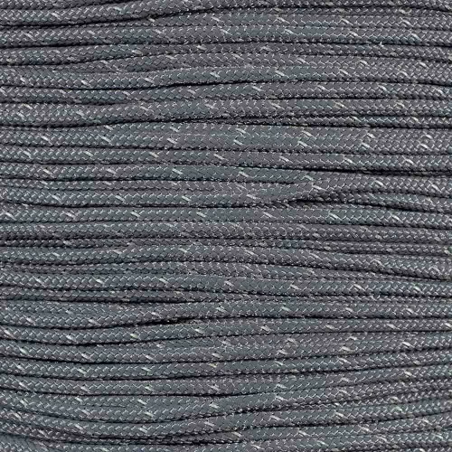 Gray - Reflective 95 Paracord - Spools 3 Gray - Reflective 95 Paracord - Spools