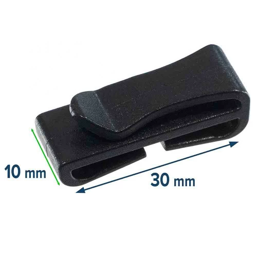 1 Inch Strap Web Clip - Black 4 1 Inch Strap Web Clip - Black - Image 2