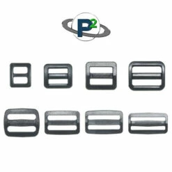 Black Plastic Slide Buckles - Multiple Sizes