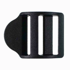 Black Plastic Ladder Sliding Buckle - 1 Inch