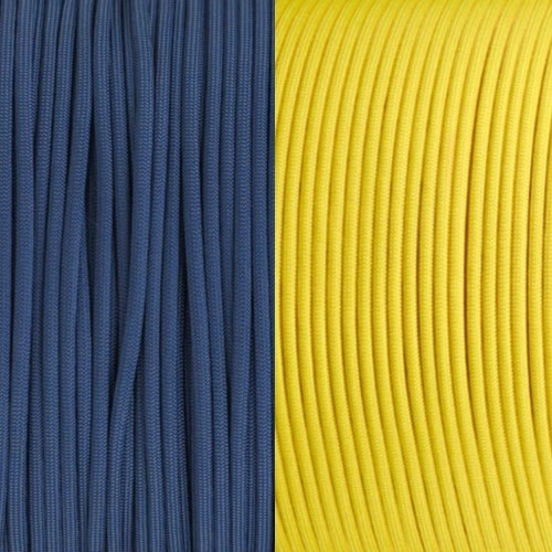 West Virginia College Colors Paracord Kit 3 West Virginia College Colors Paracord Kit