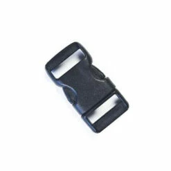 3/8 Inch Flat Buckle - Black