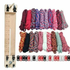 Paracord Combo Crafting Kit With A 10" Pocket Pro Jig - Big Red
