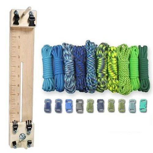 Paracord Combo Crafting Kit With A 10" Pocket Pro Jig - Coastal 3 Paracord Combo Crafting Kit With A 10" Pocket Pro Jig - Coastal