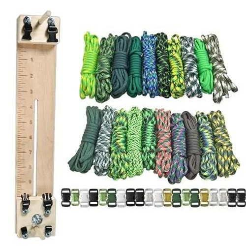 Paracord Combo Crafting Kit W/ 10" Pocket Pro Jig - Green Giant 3 Paracord Combo Crafting Kit W/ 10" Pocket Pro Jig - Green Giant