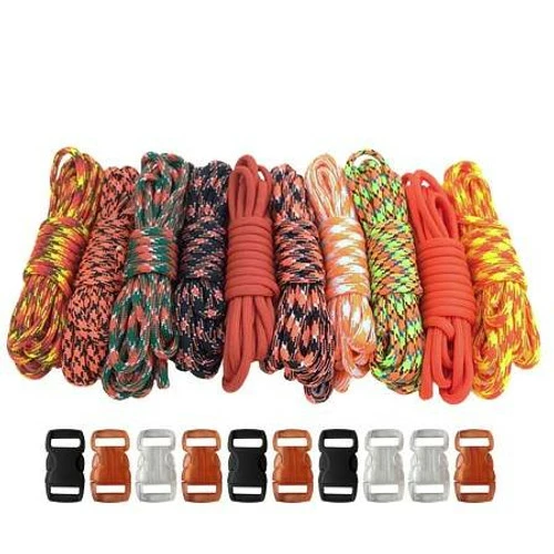 Orange - Combo Kit (Paracord & Buckles) 3 Orange - Combo Kit (Paracord & Buckles)