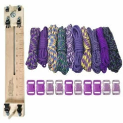 Paracord Combo Crafting Kit With A 10" Pocket Pro Jig - Purple