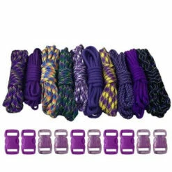 Purple - Combo Kit (Paracord & Buckles)