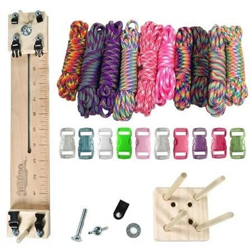 Paracord Crafting Kit W/ Pocket Pro Jig & Monkey Form - Tie Dye 3 Paracord Crafting Kit W/ Pocket Pro Jig & Monkey Form - Tie Dye